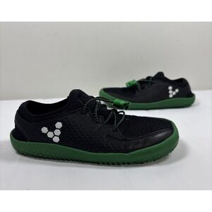 VivoBarefoot Kids 29 Primus Junior Mesh Black Green  Running Minimalist Comfort